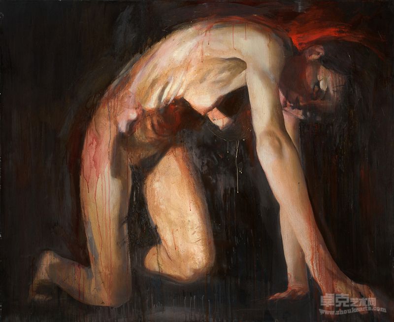 8.母狼，2012年，布面油画120×140cm She wolf, oil on canvas 120x140cm