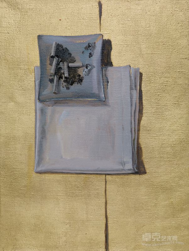 物Object 40x30cm 布面金箔油画Oil on Canvas 2013