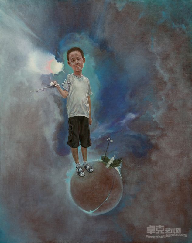 童Child 100x80cm 布面油画Oil on Canvas 2013