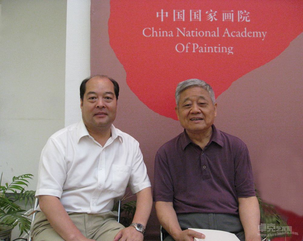 和中国书法家协会副主席胡抗美在一起