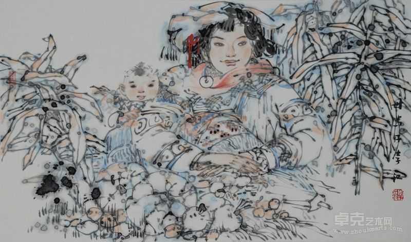 彝乡情 75x45cm