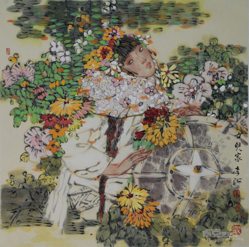 女儿家 68x68cm