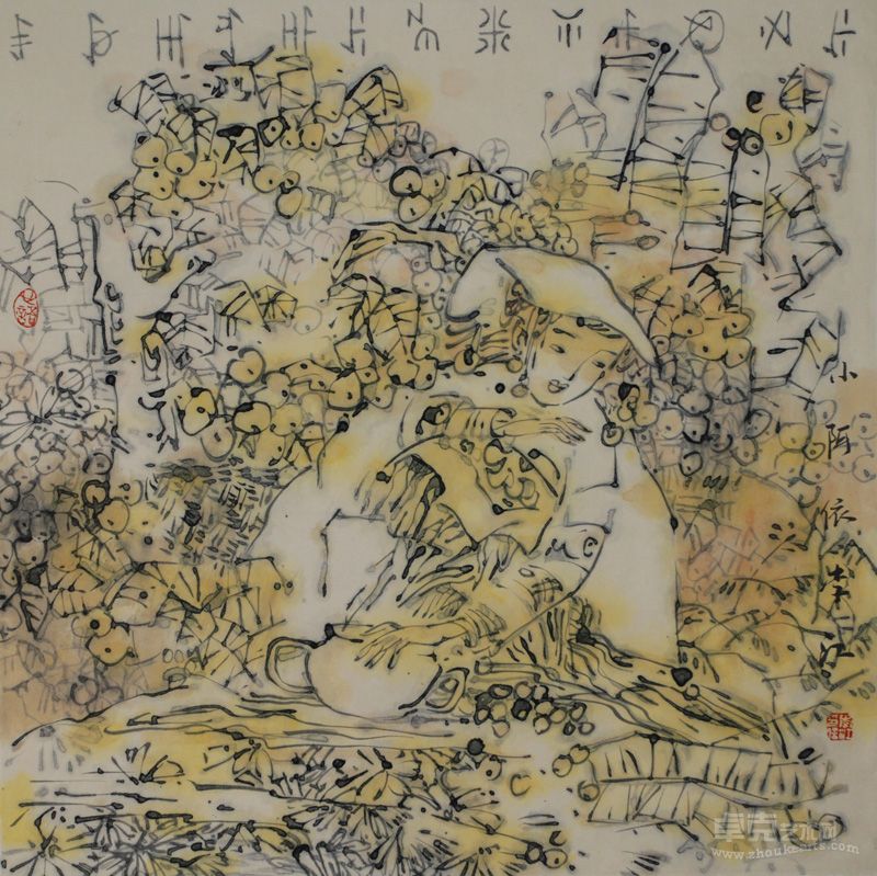 小阿依 68x68cm