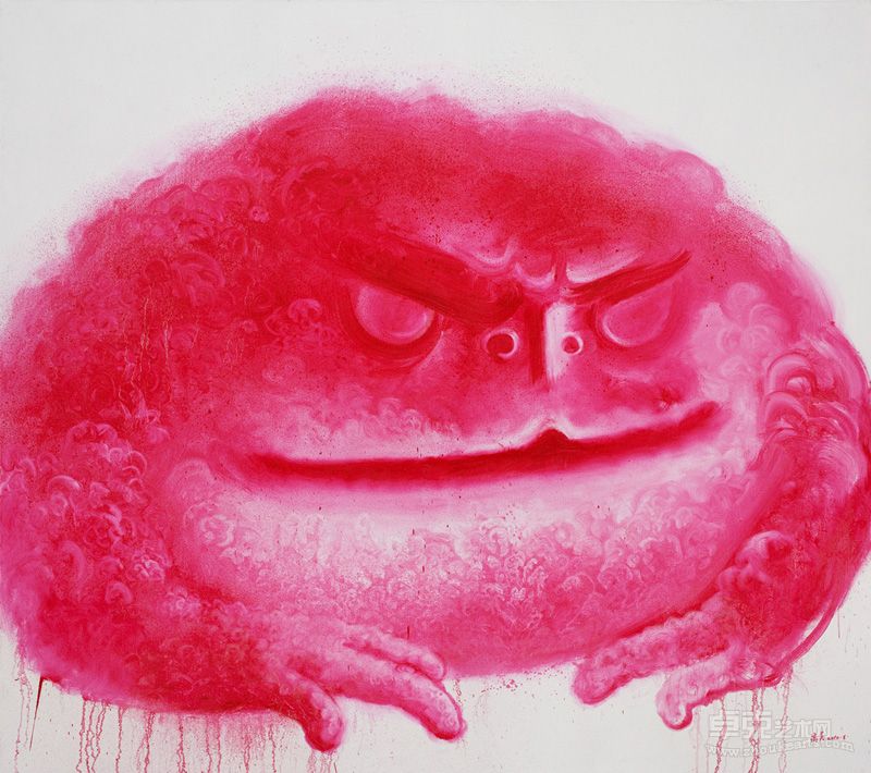 高昊《大蟾蜍》160x180cm 2010年 布面油画