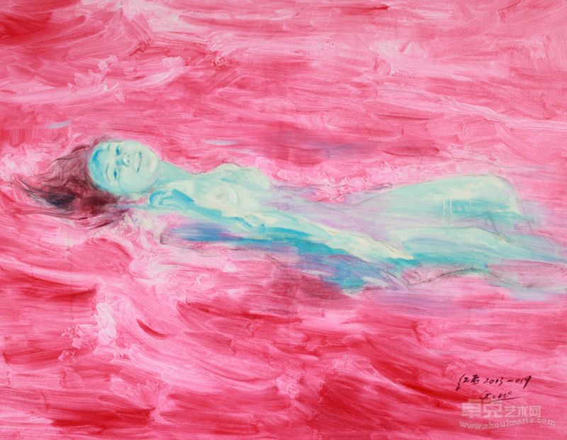 《水 色》100x80cm
