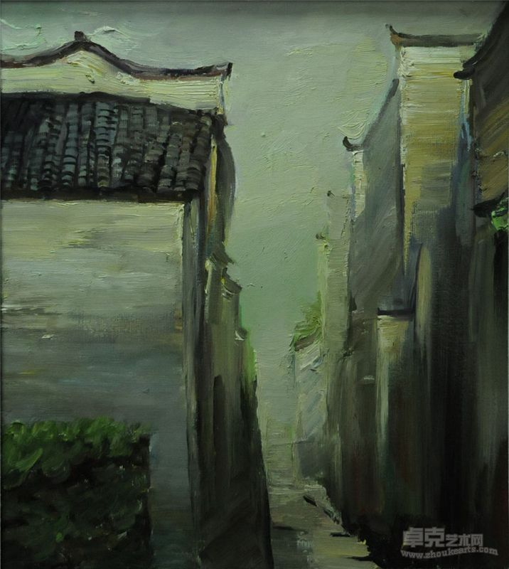 宏村系列之三50×60cm 2003年