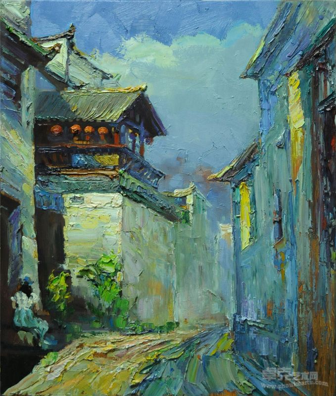 宏村系列之二50×60cm 2003年