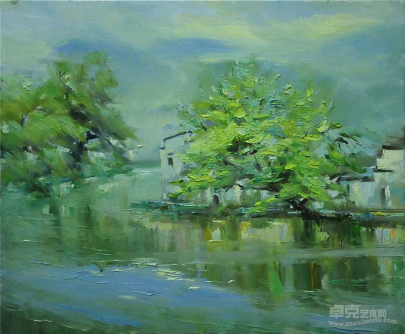 宏村系列之一50×60cm  2003