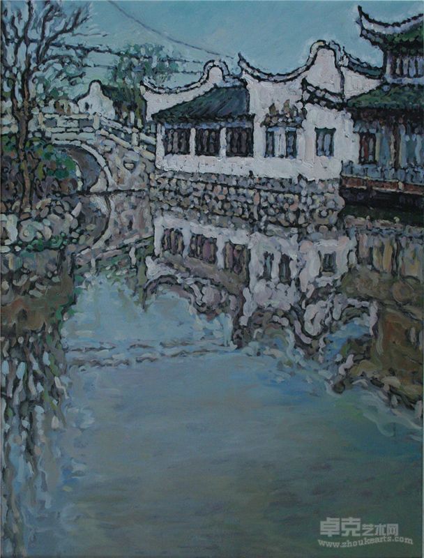 江南水乡写生系列之一 80×60cm 2012年