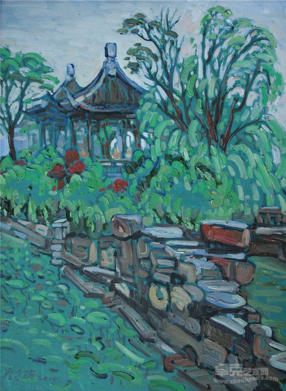 江南水乡写生系列之七80×60cm 2012年