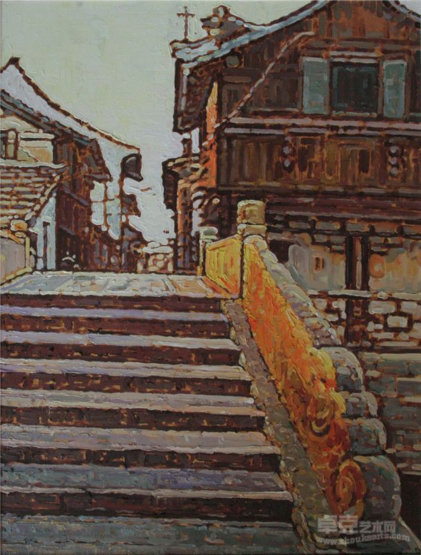 江南水乡写生系列之二80×60cm 2012年