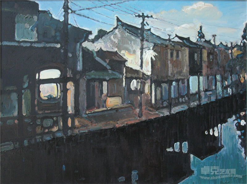江南水乡写生系列之十一60×80cm 2012年