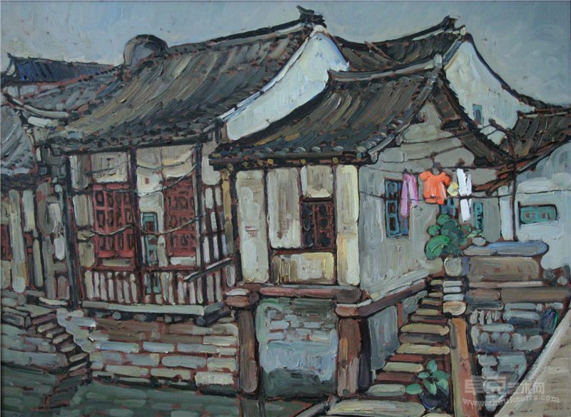 江南水乡写生系列之十四60×80cm 2012年