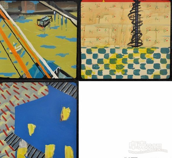 谢冰鑫《2011微博秀·拆拆拆》40x40cm，40x40cm，40x45cm