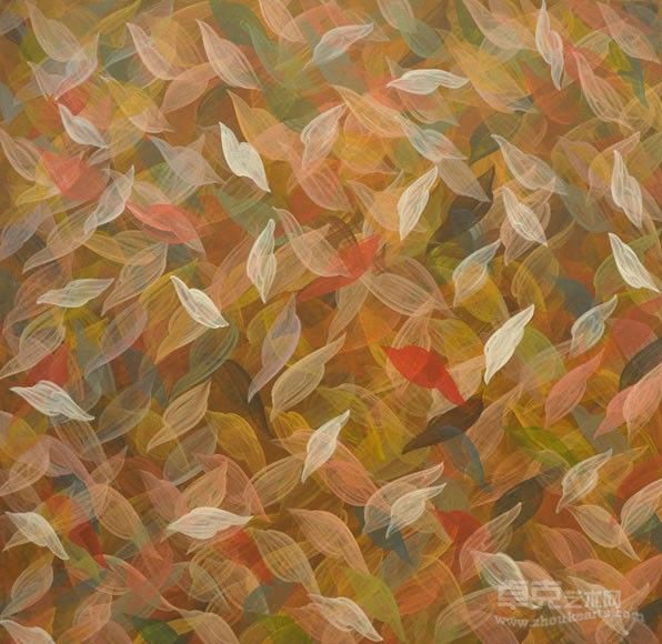 《微尘》布面丙烯， 135 x 135cm，2012