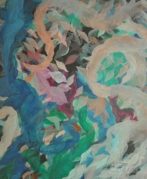 彭博 《空景》布面丙烯 , 215x170cm ,2012