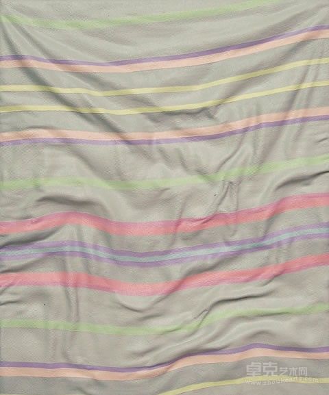 钟锦沛《愉悦后的安静20111201》布面混合材料 ，20x25cm，2011