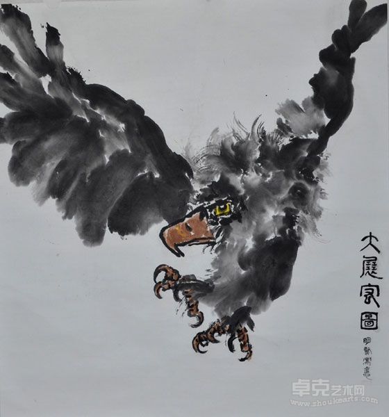 《大展宏图》 材质：纸本　尺寸：96x89cm
