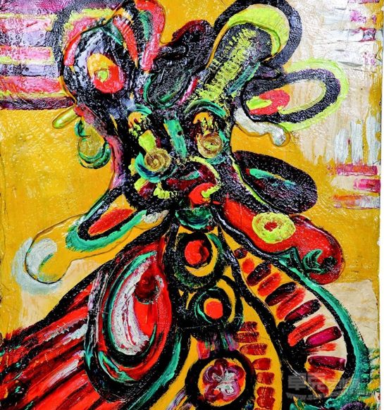 街头艺术 140×102cm
