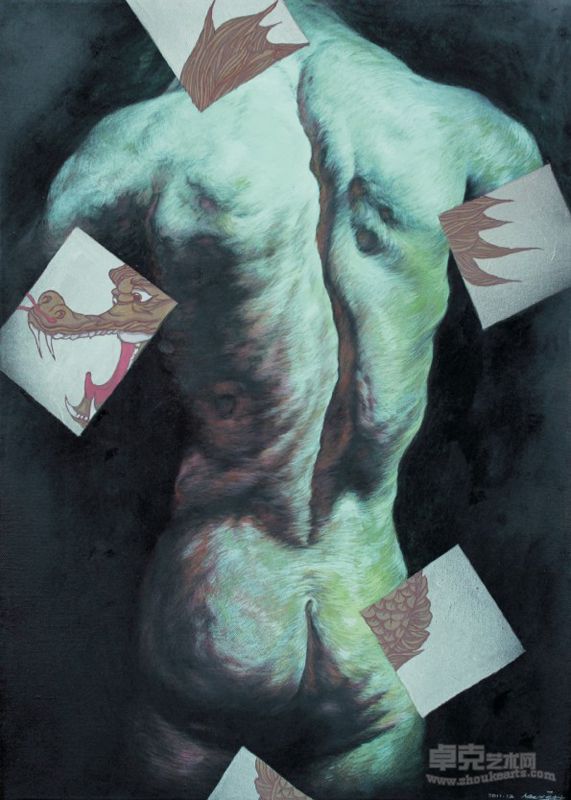 马林《人体》 60x80cm布面丙烯