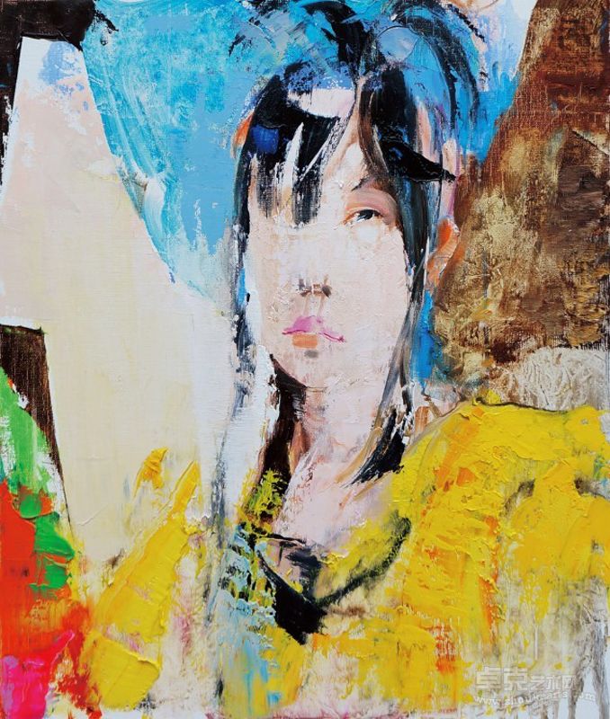 桑德罗·特劳蒂《少女》50x60cm
