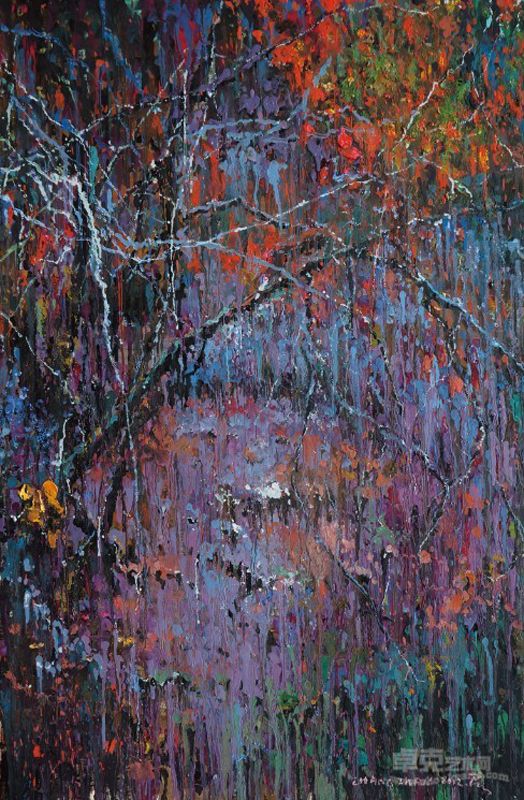 张展《枝网》 120x80cm布面油彩 2012 张展