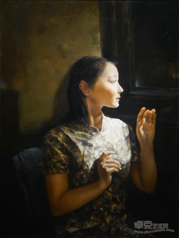朱晓果《人约黄昏后》 80CM X 60 CM 2012