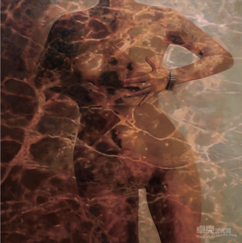 方景华《石欲-1》120x120cm 布面油画2012