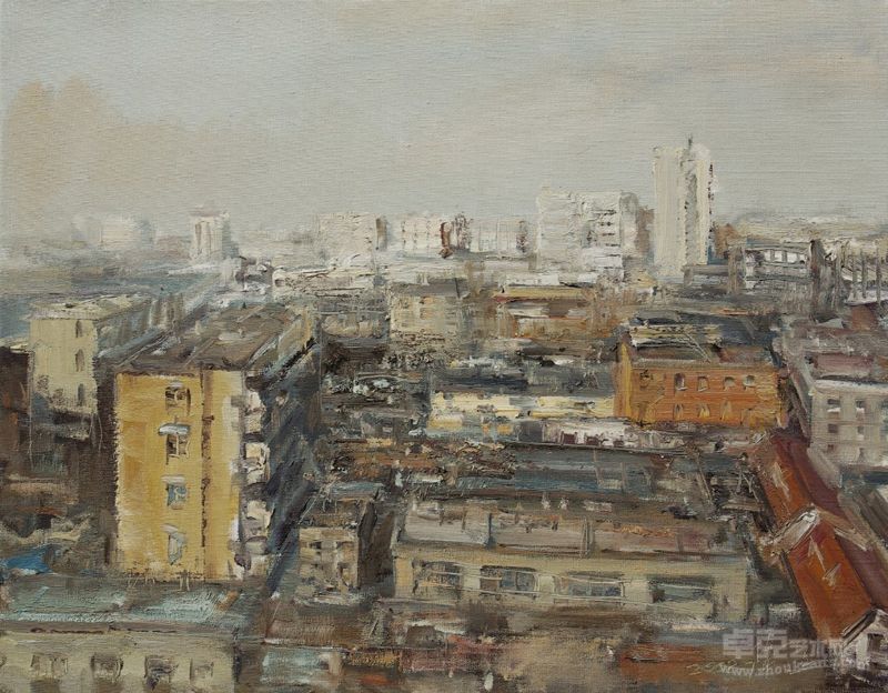 潘伟超《风景》亚麻布油画（60x50cm）2008