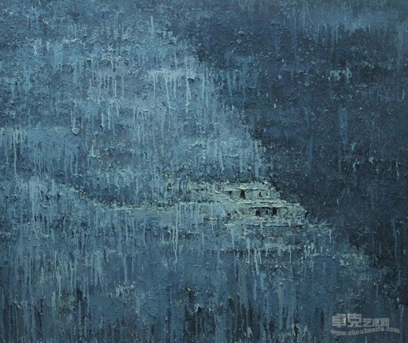 张展《半山》  120x100cm 布面油彩 2012 张展
