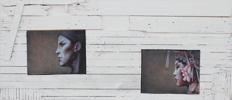 马林《碰撞》190X100cm 丙烯装制板