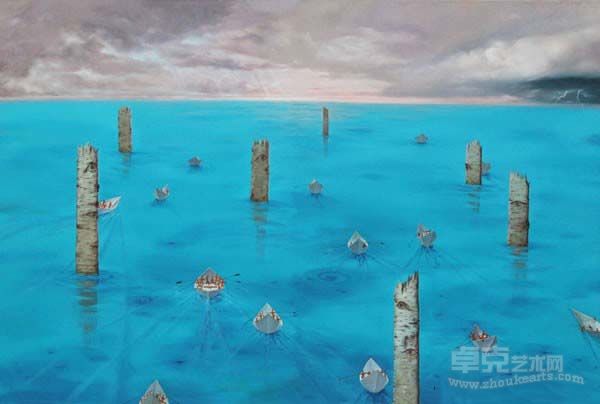 范佳 油画《大风景NO37》