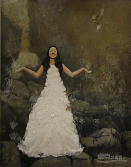 《感恩》英德，布面油画，160x125cm