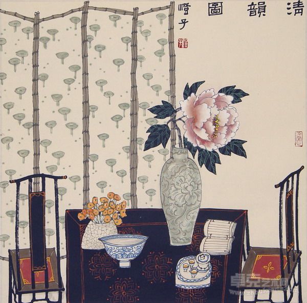 赵澄襄 48x48cm  淸韻圖 3-02