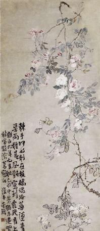 蔷薇图 轴 李（1686-1762）