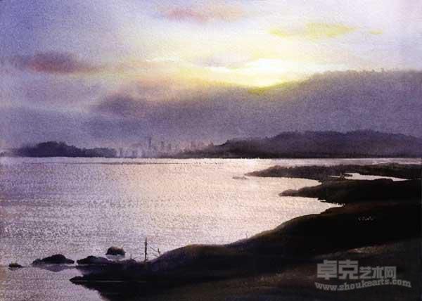 港湾晨曦