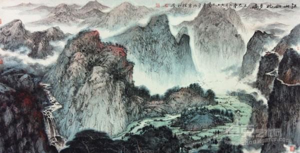 江山如此多娇 114*199cm