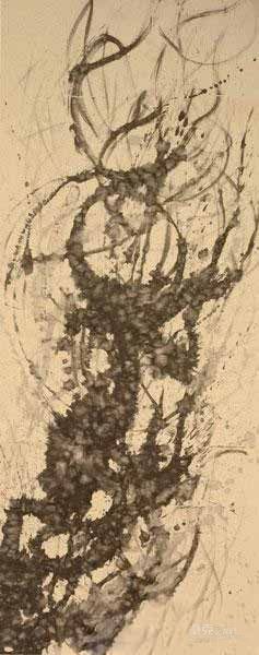 《水之梅花》卷外卷-No.1 赵红尘 142×360cm 2013年