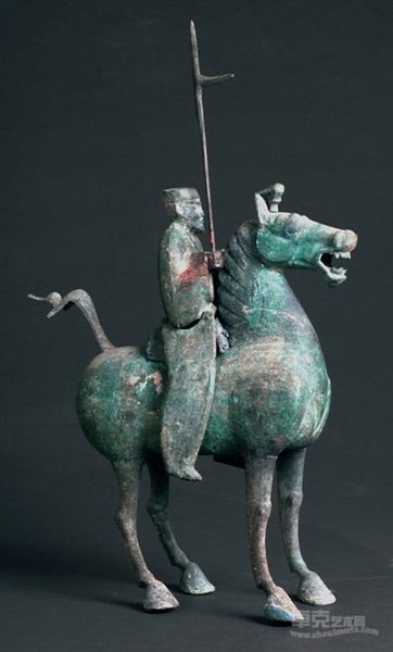 执矛铜骑士（甘肃省博物馆）