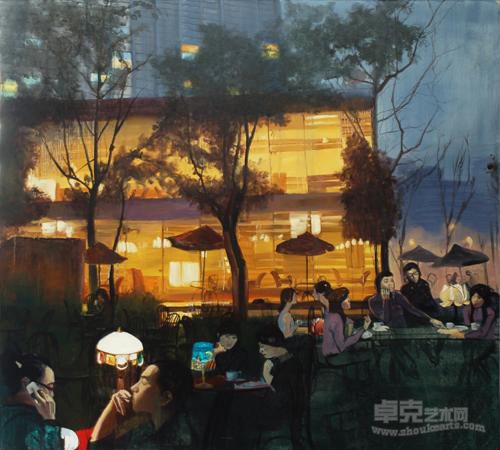 《华丽的交流》 王瑾 200cm×190cm