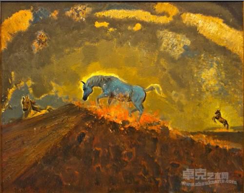 《前行》 吴漫琪 100x 80cm