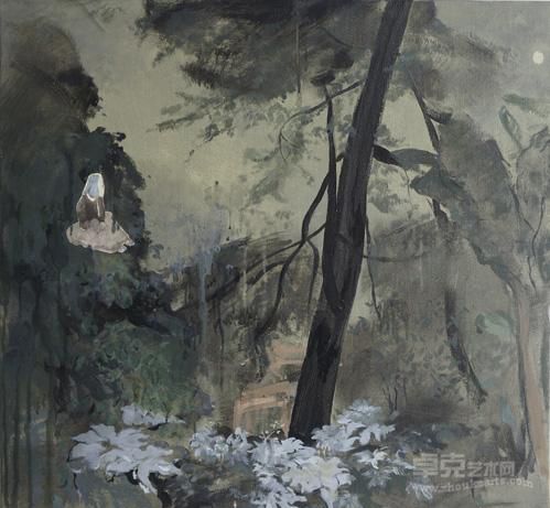《闲园8》 杨丽虹 80x80cm