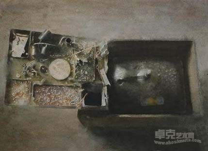 作品电视机 侯伟 55.5X75 CM 2011