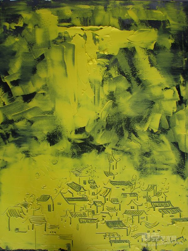 城 5 卢鹏 80x100cm 2012级研究生 指导老师：郭红专