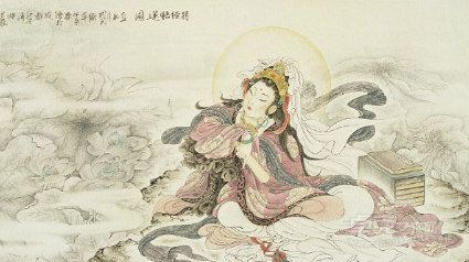 持經悟蓮圖