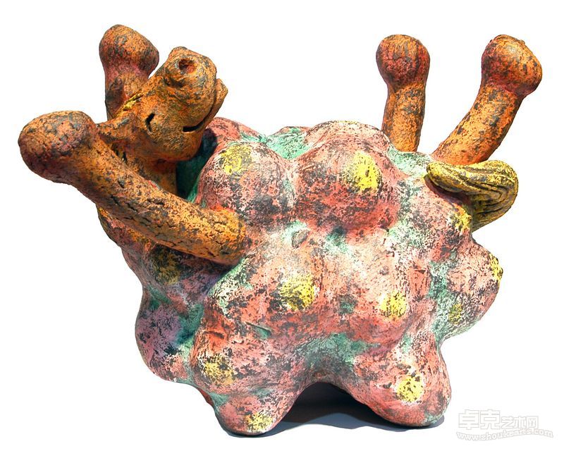 刘宗昱 马花Ⅲ  41cm×24cm×35cm 陶瓷 2013