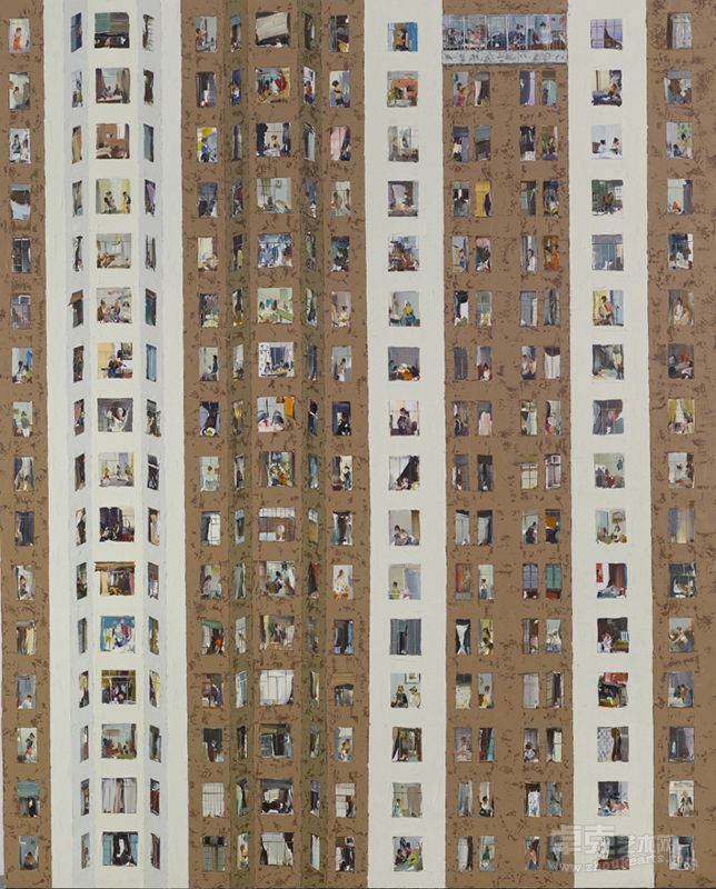 《咖啡色的回忆》杜海军，布面油画，《 Brown Memory》Oil on canvas，180x146cm