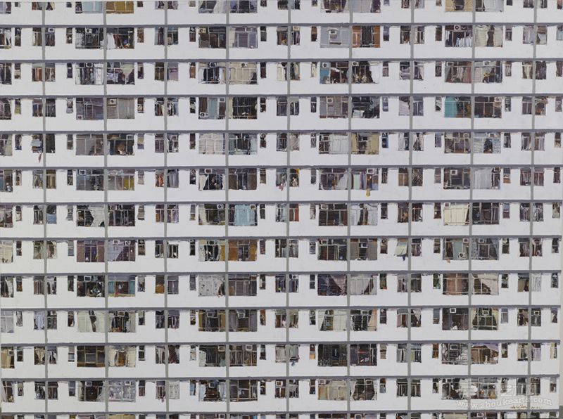 《方形生活1》杜海军，布面油画，《 Life in a Square 1》Oil on canvas，180x135