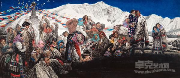 今生来世 冯远 220*509cm 2011年作