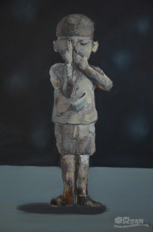 梦之门—《不看不语》60x80cm 布面油画